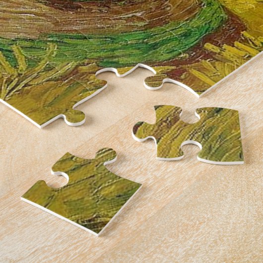 Puzzle Champ de blé avec corbeaux (Côté)