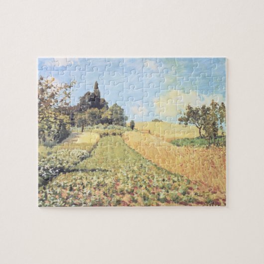 Puzzle Champ de blé d'Alfred Sisley | (Horizontal)