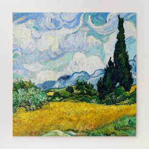 Puzzle Champ de blé de Vincent Van Gogh avec Cyprès