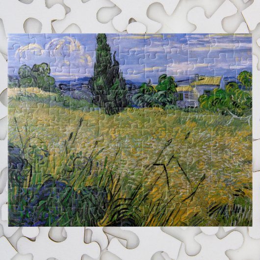 Puzzle Champ de blé vert avec Cypress par Vincent van Gog