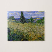 Puzzle Champ de blé vert avec Cypress par Vincent van Gog (Horizontal)