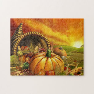 Puzzle Champ de citrouille de Thanksgiving