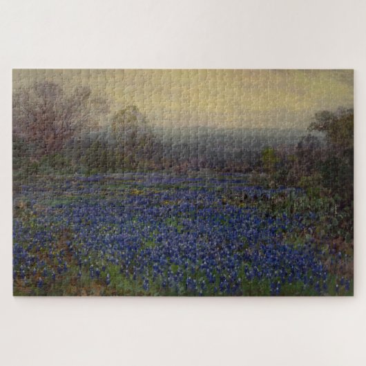Puzzle Champ de fleurs de bleuets (paysage rural) (Horizontal)
