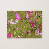 Puzzle Champ De Fleurs Roses (Horizontal)