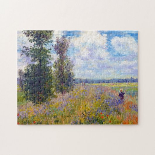 Puzzle Champ de pavot, Argenteuil, Claude Monet 1875 (Horizontal)