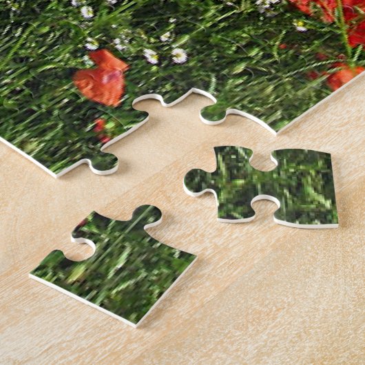 Puzzle Champ de pavot en fleurs (Côté)