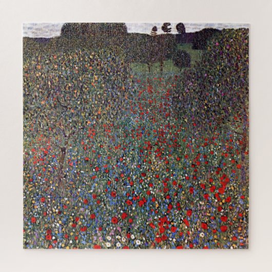 Puzzle Champ de pavots, Gustav Klimt (Vertical)