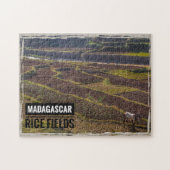 Puzzle Champ de riz de Madagascar avec chèvre (Horizontal)
