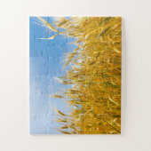 Puzzle Champ de seigle en été. Période de récolte (Vertical)