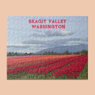 Puzzle Champ de tulipes de la vallée de Skagit dans l'Éta