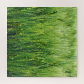 Puzzle Champ d'orge verte, closeup de printemps. (Horizontal)
