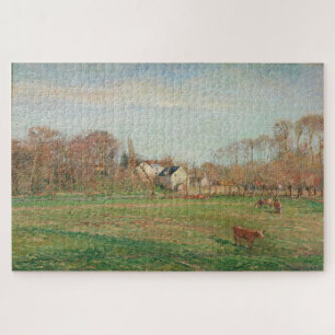 Puzzle Champ et Moulin à Osny (1884) de Camille Pissarro