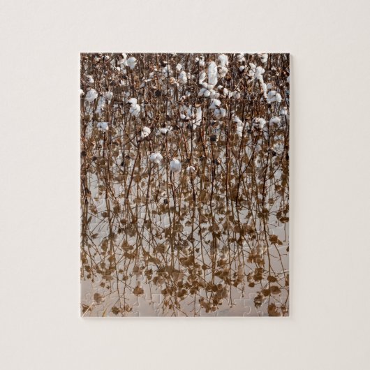Puzzle Champ inondé de Gossypium de coton (Vertical)