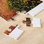 Puzzle Champ jaune et falaises blanches sur l'île de Wigh (Côté)