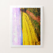 Puzzle Champ jaune et falaises blanches sur l'île de Wigh (Vertical)