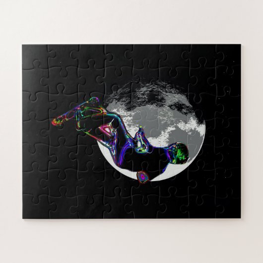 Puzzle Champ Moonlit Scooter - Scooter Boy Arwork (Horizontal)