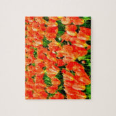 Puzzle Champ orange de tulipes (Vertical)