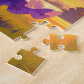 Puzzle champ rose (Côté)