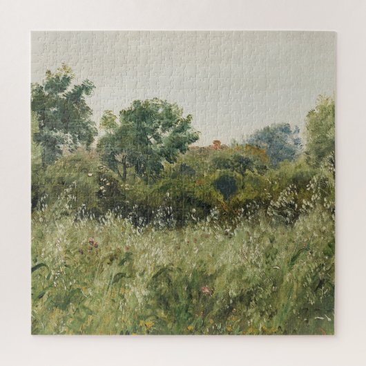 Puzzle Champ vert Grande huile Vintage (Vertical)