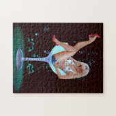 Puzzle Champagne Party Girl (Horizontal)