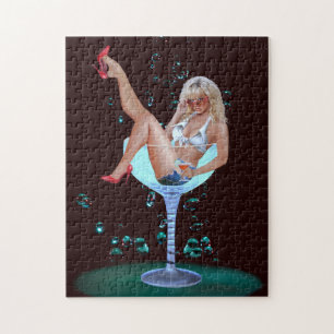 Puzzle Champagne Party Girl