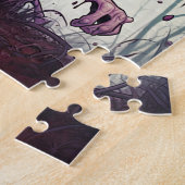 Puzzle Champignon déplaisant Kawaii (Côté)