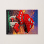 Puzzle Champignons Amanita en forme de coeur (Horizontal)