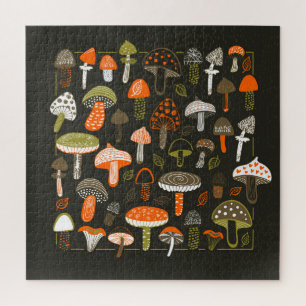 Puzzle Champignons colorés : Collection de fées