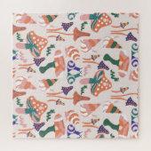 Puzzle Champignons d'automne, design coloré et transparen (Horizontal)