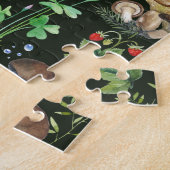 Puzzle Champignons des bois Baies Plantes vertes (Côté)