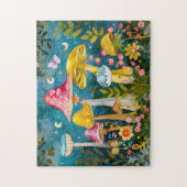 Puzzle Champignons d'Imaginaire dans une forêt au clair d (Vertical)