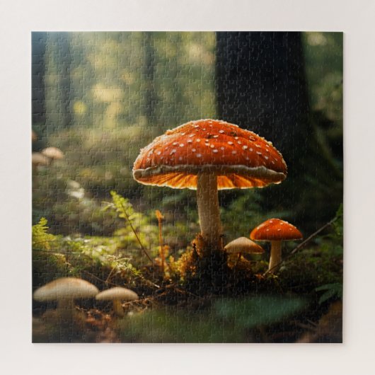 Puzzle Champignons en pleine forêt (Vertical)