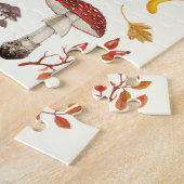 Puzzle Champignons sauvages sur blanc (Côté)