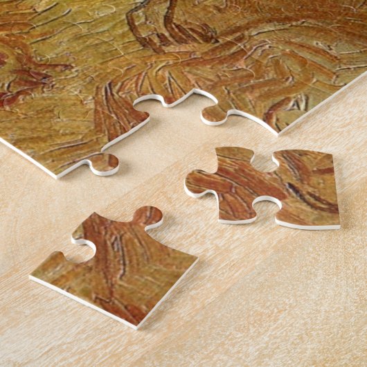 Puzzle Champs de blé avec Auvers par Vincent van Gogh (Côté)