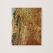 Puzzle Champs de blé avec Auvers par Vincent van Gogh (Vertical)