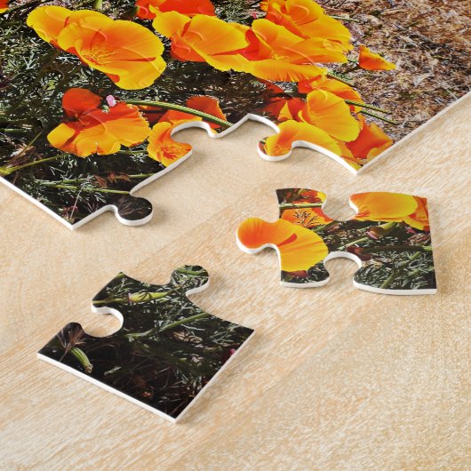 Puzzle Champs de pavot en Californie - Fleurs - 8x10 - 11 (Côté)