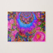 Puzzle Champs de tournesol pour toujours - rose (Horizontal)