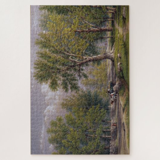 Puzzle Champs Elysiens en fleurs : le paysage de Hoboken (Vertical)