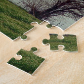 Puzzle Champs et grange de Kalona Iowa avec l'arbre (Côté)