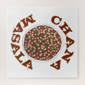 Puzzle Chana Masala Chole Indien nourriture Plat de pois  (Horizontal)