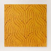 Puzzle Chandail en tricot orange, arrière - plan texturé. (Vertical)