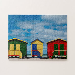 Puzzle Changement de pièces. Plage de Muizenberg, Le Cap