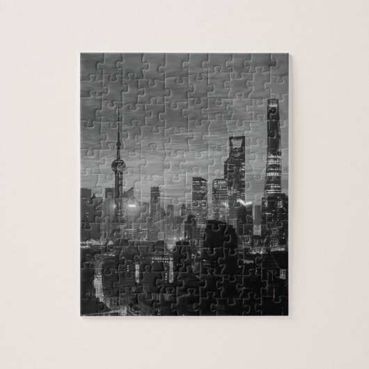 Puzzle Changhaï noir et blanc (Vertical)