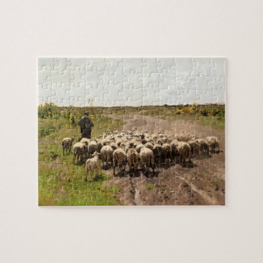 Puzzle Changing Pasture, 1887 par Anton Mauve (Horizontal)