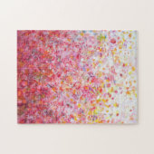 Puzzle Chanson d'amour - Peinture Abstraite rose (Horizontal)