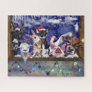 Puzzle Chanson de Noël - Fête des animaux - Joie