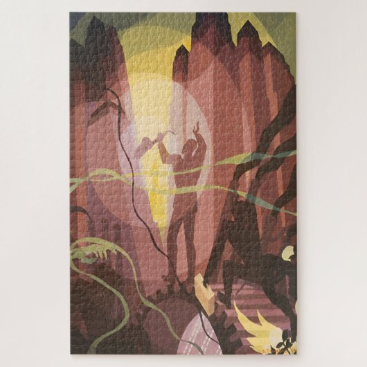Puzzle Chanson des Tours par Aaron Douglas (Vertical)