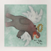 Puzzle Chanter Hippopotamus Noël Angel (Horizontal)