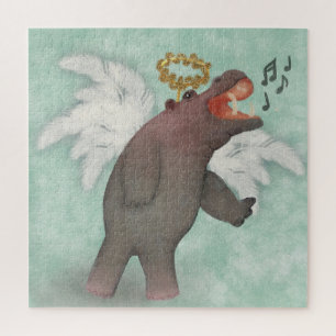 Puzzle Chanter Hippopotamus Noël Angel
