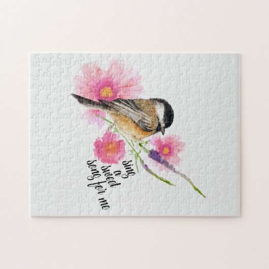 Puzzle Chanter Une Chanson Douce Pour Moi Chickadee Aquar (Horizontal)